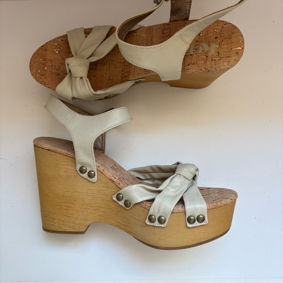 KORKS by Kork-Ease Dawson Wedge Sandals in
Off White Sz 8M - Picture 3 of 8